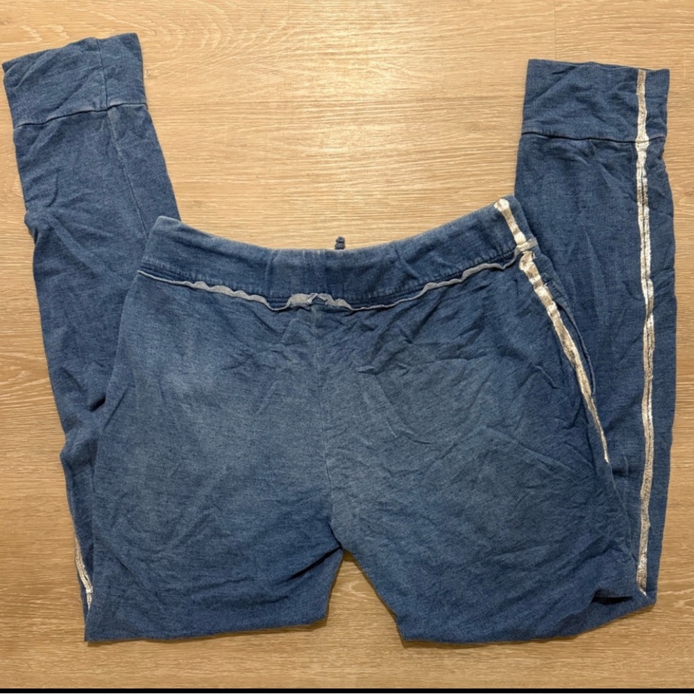 NWT Bella Dahl Tencel Jogger Pants Blue Drawstring Ankle Joggers Medium - Picture 6 of 12